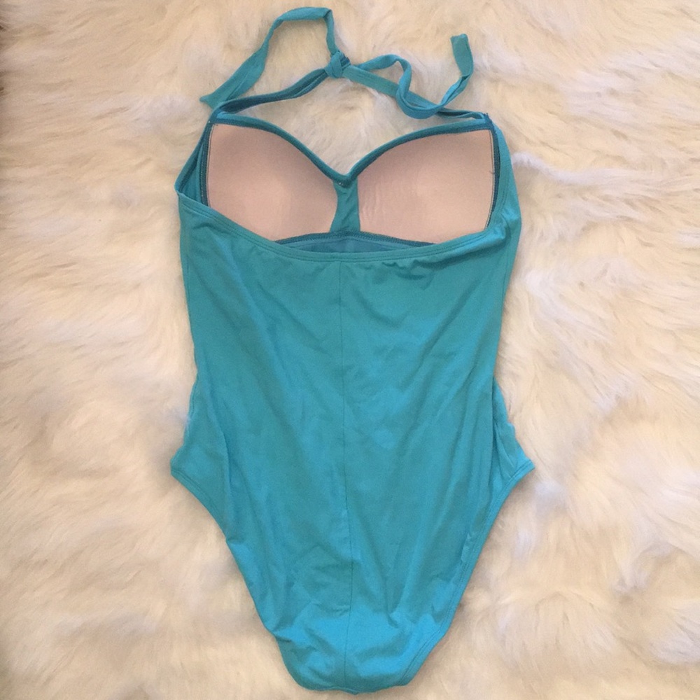 Liz Claiborne SKY BLUE halter bathing suit 👙 - Picture 6 of 8